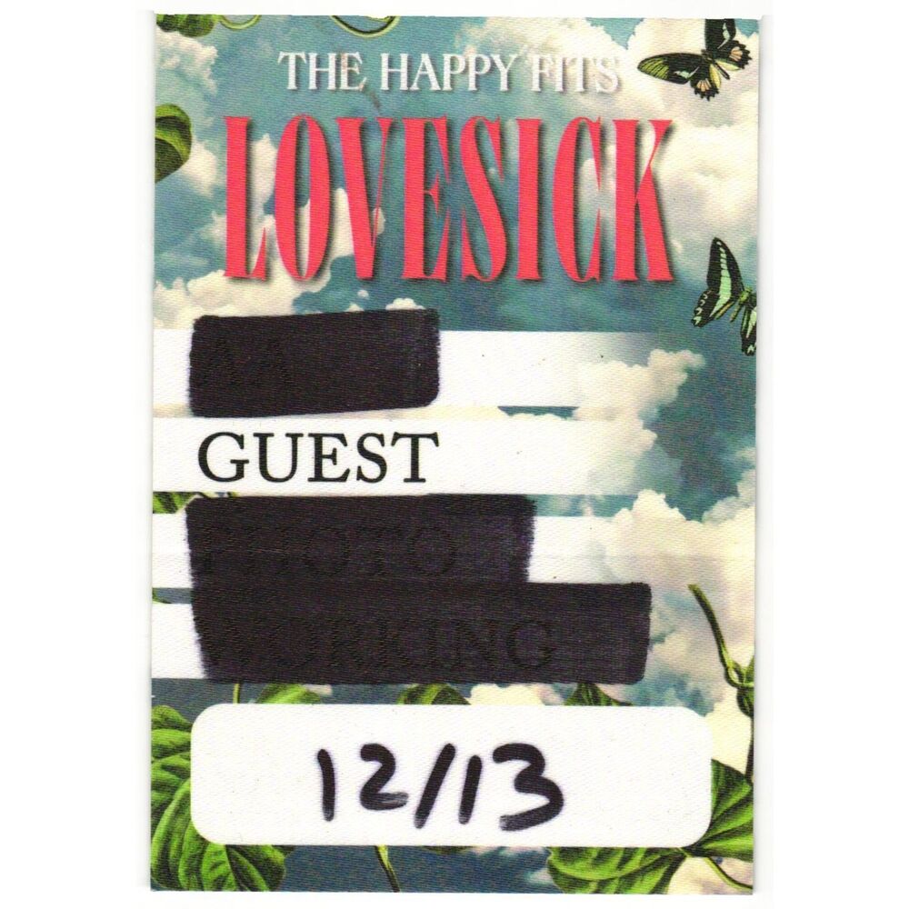 2025 Happy Fits Concert Backstage Pass Guest Boston MA
